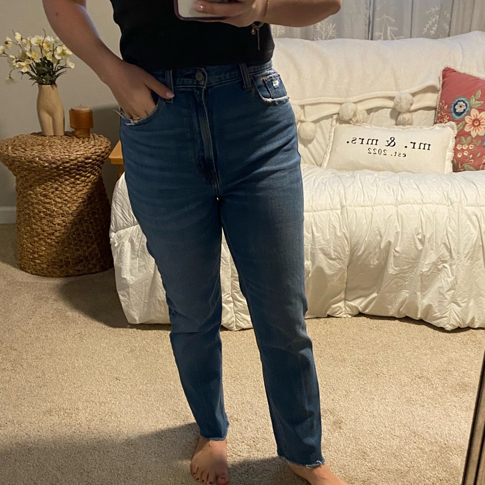 Abercrombie Curve love straight leg jeans